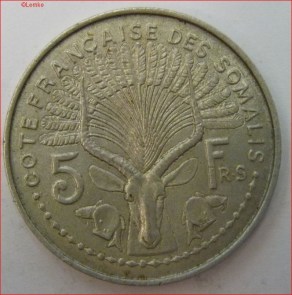 French Somaliland KM 6-1948 voor
